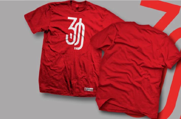 勁浪三十周年紀念T恤